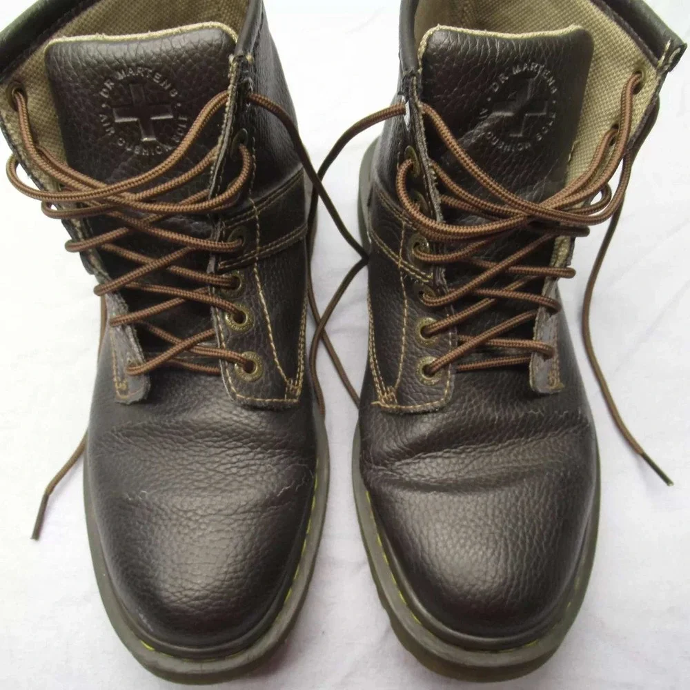 Dr Martens Roseland Boots Unisex 8 M 9 W Brown Leather Lace Up Ankle‎ Doc Read*